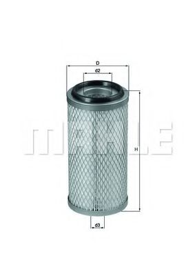 LX 272 MAHLE+ORIGINAL Air Filter