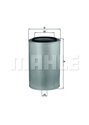 LX 273 MAHLE+ORIGINAL Air Filter