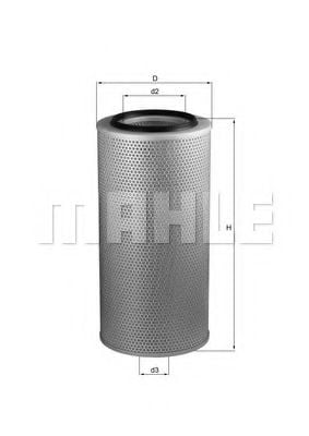 LX 274 MAHLE+ORIGINAL Air Filter