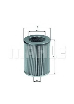LX 300 MAHLE+ORIGINAL Air Filter