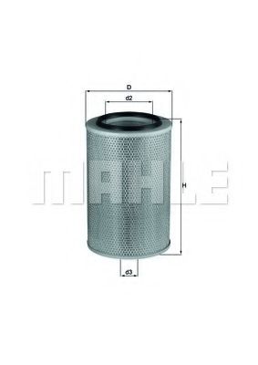 LX 345 MAHLE+ORIGINAL Air Filter