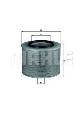 LX 441 MAHLE+ORIGINAL Air Filter