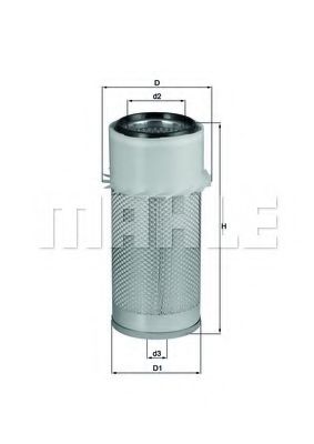 LX 649 MAHLE+ORIGINAL Air Filter