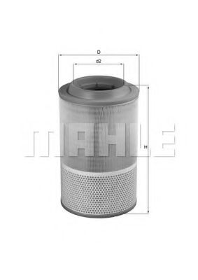 LX 1276 MAHLE+ORIGINAL Air Filter