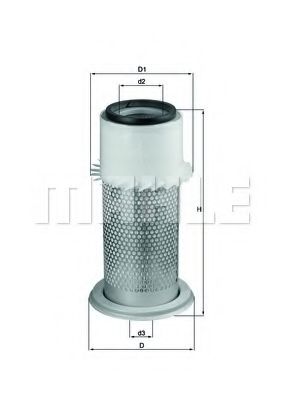 LX 1670 MAHLE+ORIGINAL Air Filter