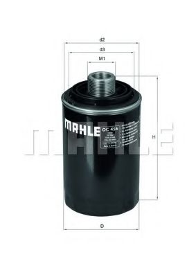 OC 456 MAHLE+ORIGINAL Oil Filter