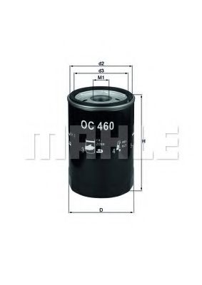 OC 460 MAHLE+ORIGINAL Oil Filter