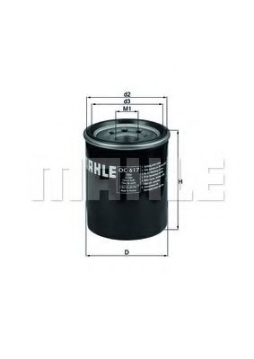 OC 617 MAHLE+ORIGINAL Oil Filter