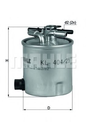 KL 404/25 MAHLE+ORIGINAL Fuel filter