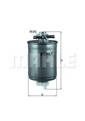 KL 410D MAHLE+ORIGINAL Fuel filter