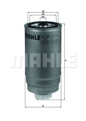 KC 182 MAHLE+ORIGINAL Fuel filter