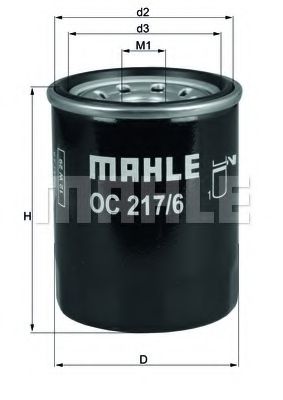OC 217/6 MAHLE+ORIGINAL Oil Filter