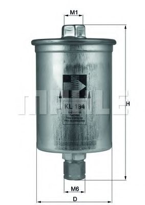 KL 184 MAHLE+ORIGINAL Fuel filter