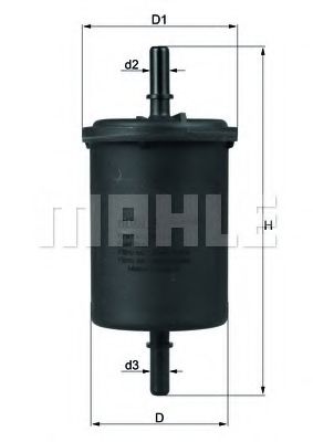 KL 416/1 MAHLE+ORIGINAL Fuel filter