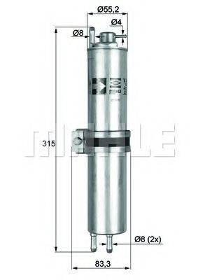 KLH 12 MAHLE+ORIGINAL Fuel filter