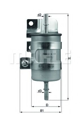 KL 598 MAHLE+ORIGINAL Fuel filter