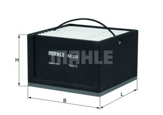 KX 332 MAHLE+ORIGINAL Fuel filter