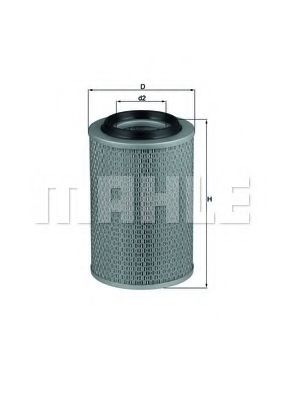 LX 46 MAHLE+ORIGINAL Air Filter