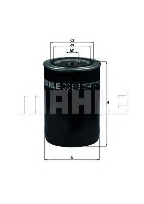 OC 613 MAHLE+ORIGINAL Oil Filter