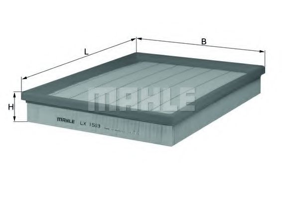 LX 1503 MAHLE+ORIGINAL Luftfilter