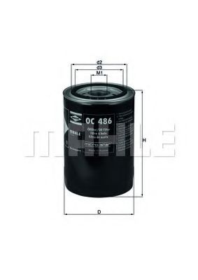 OC 486 MAHLE+ORIGINAL Oil Filter