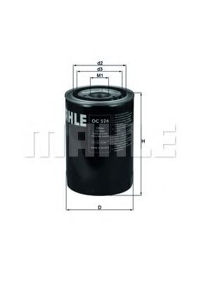 OC 526 MAHLE+ORIGINAL Oil Filter