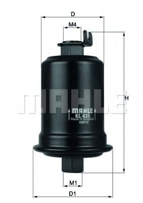 KL 435 MAHLE+ORIGINAL Fuel filter