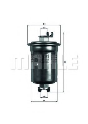 KL 203 MAHLE+ORIGINAL Fuel filter