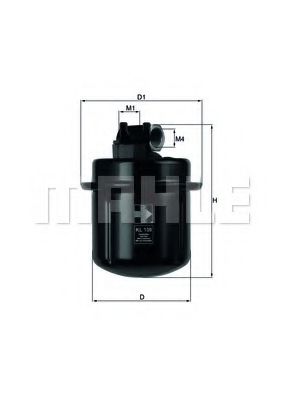 KL 109 MAHLE+ORIGINAL Fuel filter