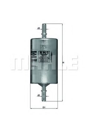 KL 84/2 MAHLE+ORIGINAL Fuel filter