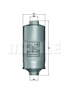 KL 59 MAHLE+ORIGINAL Fuel filter