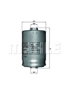 KL 51 MAHLE+ORIGINAL Fuel filter