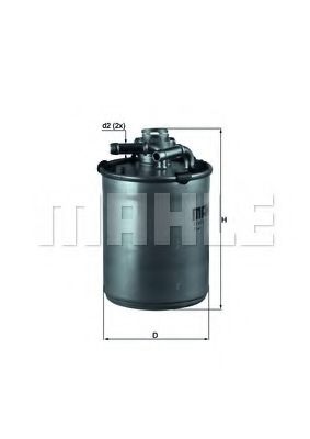 KL 497D MAHLE+ORIGINAL Fuel filter
