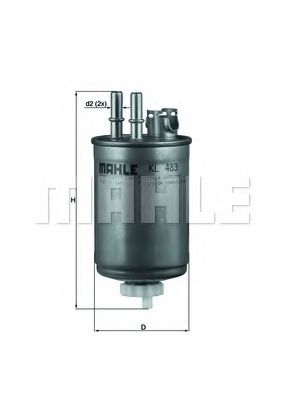 KL 483 MAHLE+ORIGINAL Fuel filter