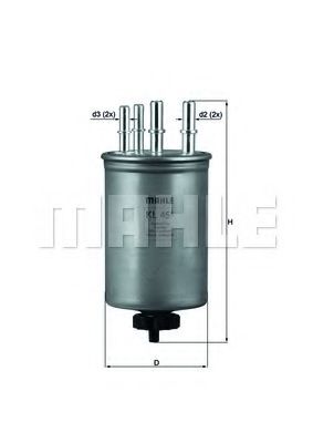 KL 451 MAHLE+ORIGINAL Fuel filter