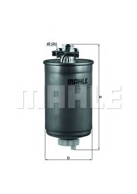 KL 180 MAHLE+ORIGINAL Fuel filter