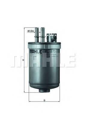 KL 173 MAHLE+ORIGINAL Fuel filter