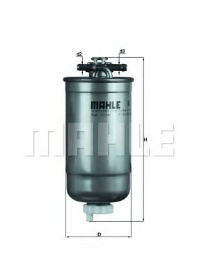KL 147/1D MAHLE+ORIGINAL Fuel filter