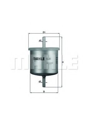 KL 61 MAHLE+ORIGINAL Fuel filter