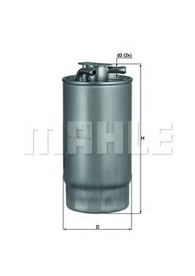 KL 160/1 MAHLE+ORIGINAL Fuel filter
