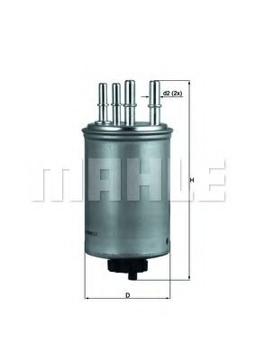 KL 506 MAHLE+ORIGINAL Fuel filter