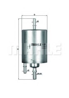 KL 571 MAHLE+ORIGINAL Fuel filter