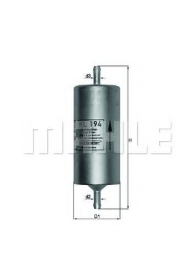 KL 194 MAHLE+ORIGINAL Fuel filter