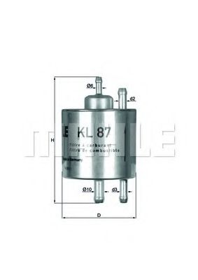 KL 87 MAHLE+ORIGINAL Fuel filter