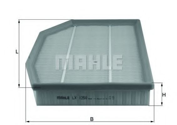 LX 1250 MAHLE+ORIGINAL Воздушный фильтр