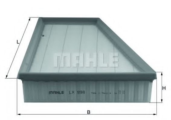 LX 998 MAHLE+ORIGINAL Air Filter