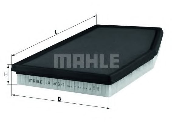 LX 566/1 MAHLE+ORIGINAL Air Filter