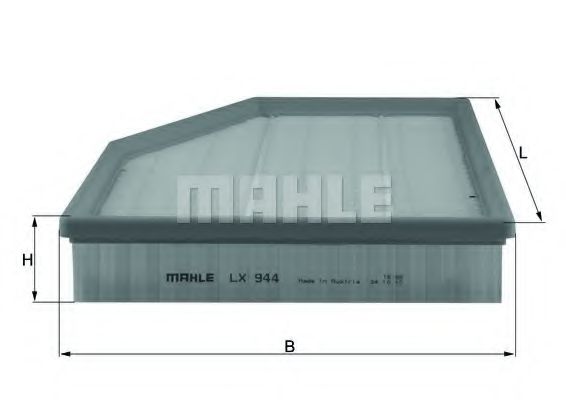 LX 944 MAHLE+ORIGINAL Air Filter