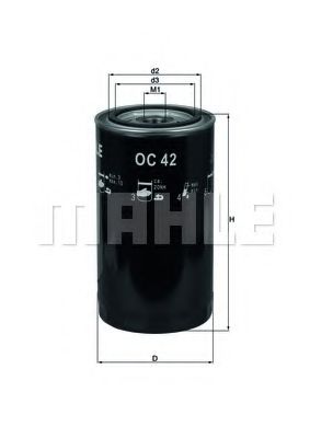 OC 42 MAHLE+ORIGINAL Oil Filter