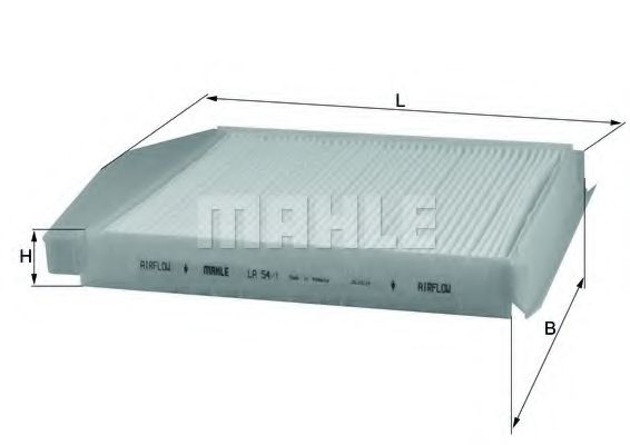 LA 54/1 MAHLE+ORIGINAL Filter, interior air